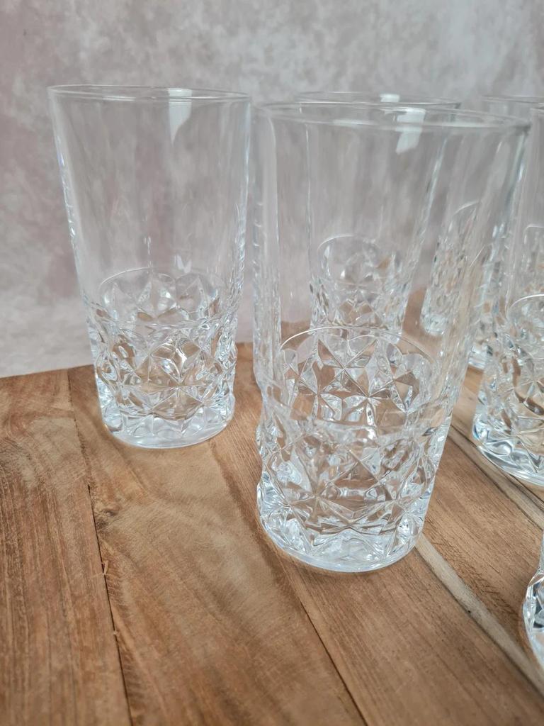 Lot de 6 verres Cristal d’arques – modèle Sully – hauteur 14 cm 🌿