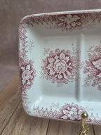 Vide-poche / Porte-brosses à dents Saint-amand modèle Jardinière rose ancien