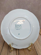 Tasse et soucoupe anciennes Terre de Fer Lunéville Kg – Modèle Clairette – Polychrome