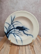 Assiette creuse Longwy modèle Japonais décor oiseau ancien