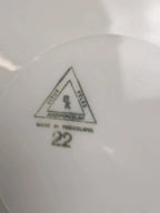 Lot de 3 assiettes plates vintage en porcelaine Jugoporcelan – Yougoslavie
