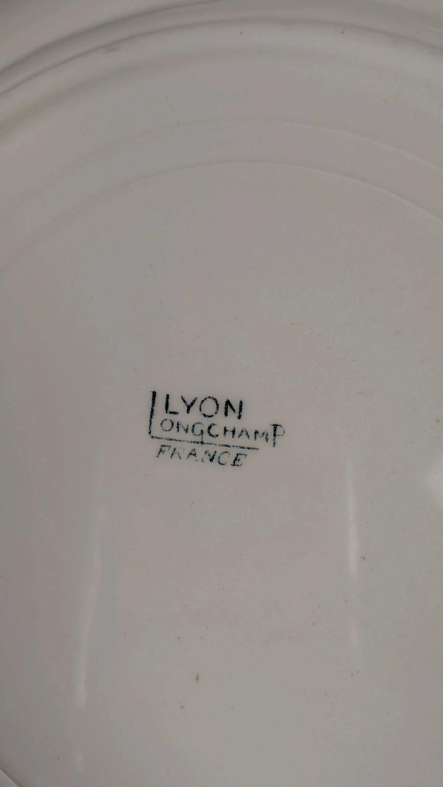 Lot de 6 assiettes plates Longchamp