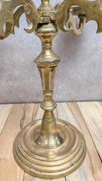 Chandelier ancien en laiton 5 branches