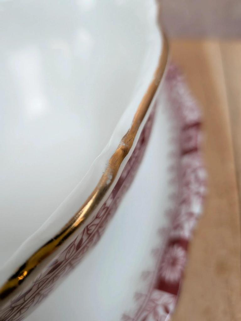 Saucière Seltmann Weiden Bavaria Theresia rouge