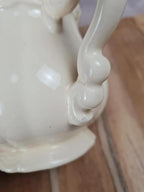 Pot à lait ancien Sarreguemines – Faïence crème