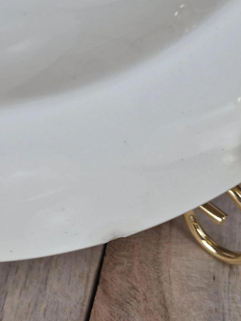 Lot de 4 assiettes creuses vintage Sarreguemines modèle Champfleury