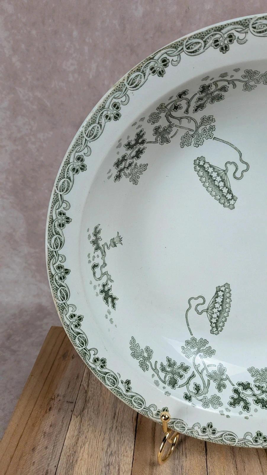 Plat creux ancien Saint-amand – Terre de fer – Modèle Modern Style