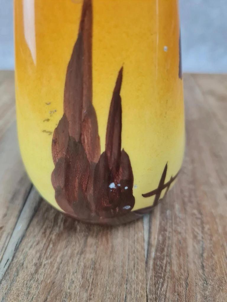 🌿 Petit vase cigale signé Jérôme Massier – Vallauris vintage
