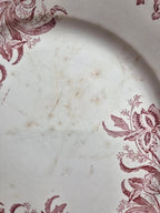 Plat rond ancien Saint-amandinoise – Modèle Iris – Terre de fer