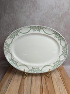 Grand plat ovale Terre de fer Creil et Montereau Labrador – Service Napoléon Ier