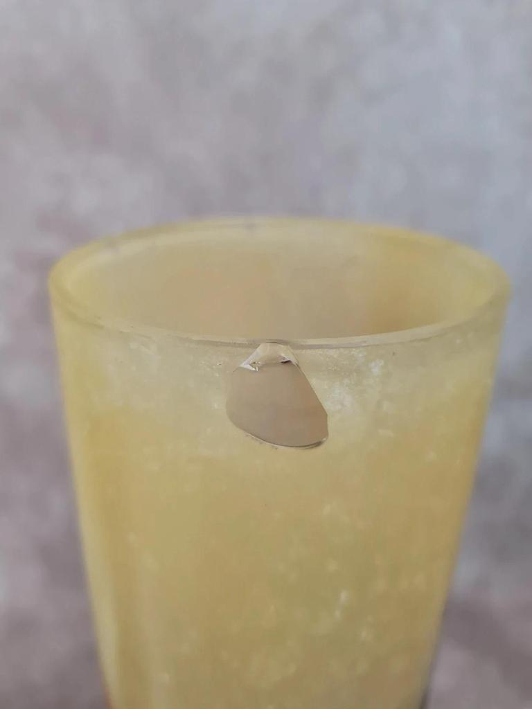🌿 Paire de vases anciens signés Legras – décor champêtre émaillé – Art Nouveau 🌿