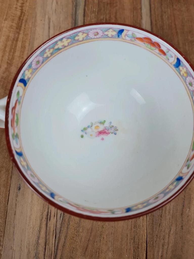 🫖 Tasse & sous-tasse Minton – Porcelaine fine anglaise