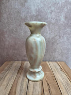 Vase vintage en onyx naturel – 23 cm