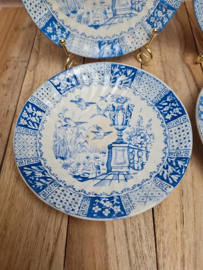 Coupelles Terre de fer L. Bertrand Bordeaux décor cigognes anciennes 💙