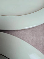 Lot de 6 assiettes plates Opaceline Salins vintage