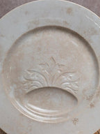 Assiette ancienne Sarreguemines modèle China terre de fer
