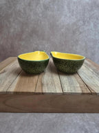 Lot de 2 raviers vintage en forme d’avocat