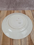 Assiette ancienne K&g Lunéville décor floral rouge – faïence française 🌹