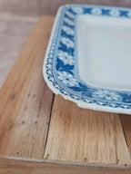 Légumière ancienne en bn terre de fer Sarreguemines “nancy” complète – plat + couvercle 💙