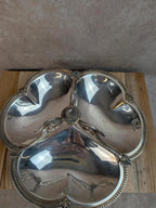 Serviteur à hors-d’œuvre ancien Roux-marquiand – Métal argenté – Décor de cygnes