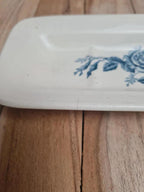 Petit porte-brosse à dents ou vide-poche vintage en terre de fer Longchamp, modèle Rosa 🌿