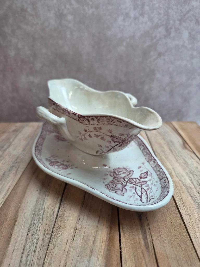 Saucière ancienne Faïencerie de Castres, Roumanie