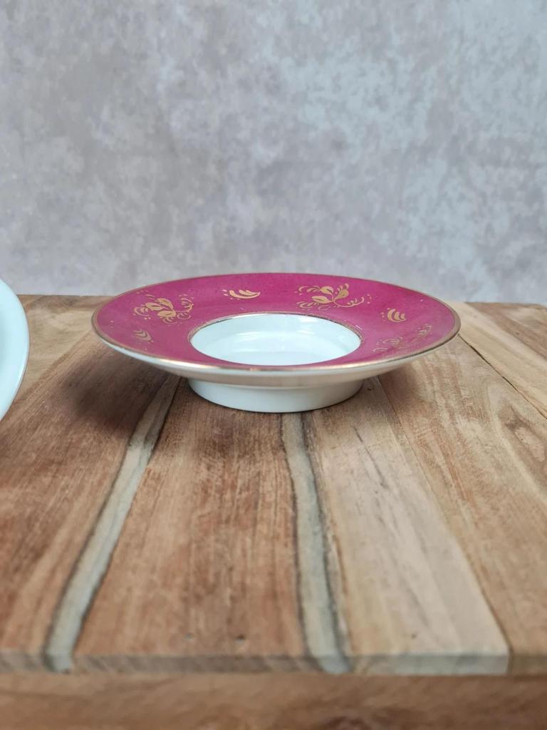 Tasse trembleuse ancienne décorée à la main – porcelaine de France