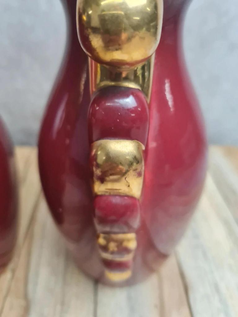 Paire de vases vintage Pl France – manufacture Poët-laval – modèle V38 bis 🌺