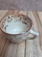 Tasse terre de fer Sarreguemines modèle Kyoto polychrome ancienne