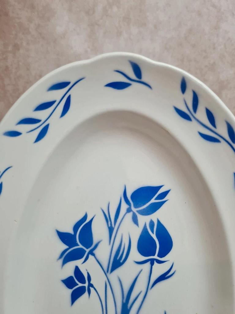 Plat ovale ancien Sarreguemines modèle Chambord 💙