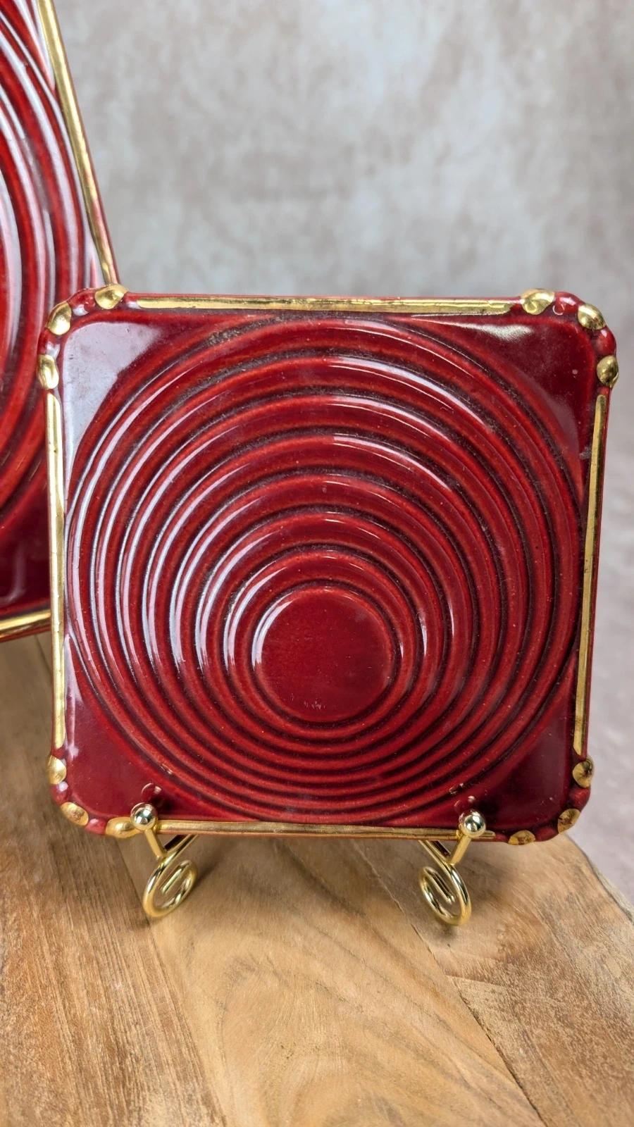 Lot de dessous de plat et dessous de bouteilles Saint-clément