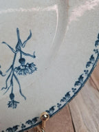 Assiette ancienne Terre de Fer Sarreguemines modèle Carmen Xixe 🌿🦋