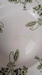 Lot de 4 assiettes creuses anciennes Saint-amand – Terre de fer – Modèle Modern Style