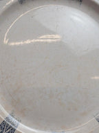 Plat ancien Terre de Fer Kg Lunéville modèle Sarah