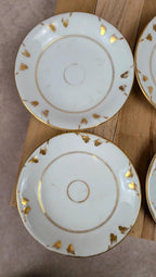 Lot de 6 tasses anciennes Vieux Paris et leurs 6 soucoupes dorées