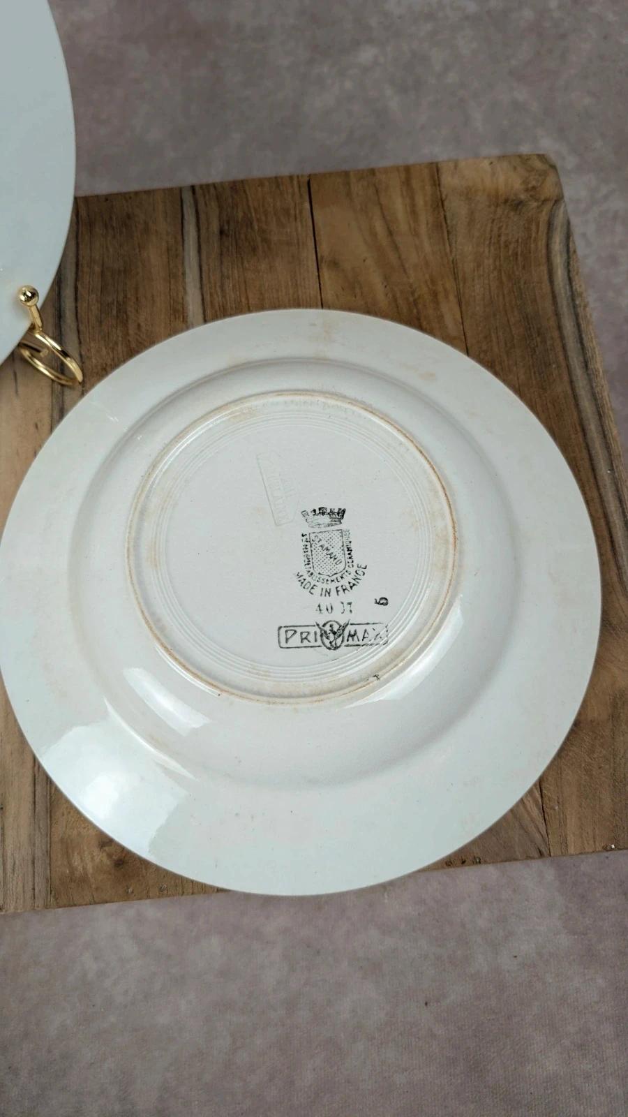 Lot de 2 assiettes creuses anciennes Saint-amand – Primax