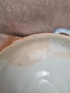 Soupière ancienne Gien décor chardons bleu moucheté terre de fer 🍲🌿