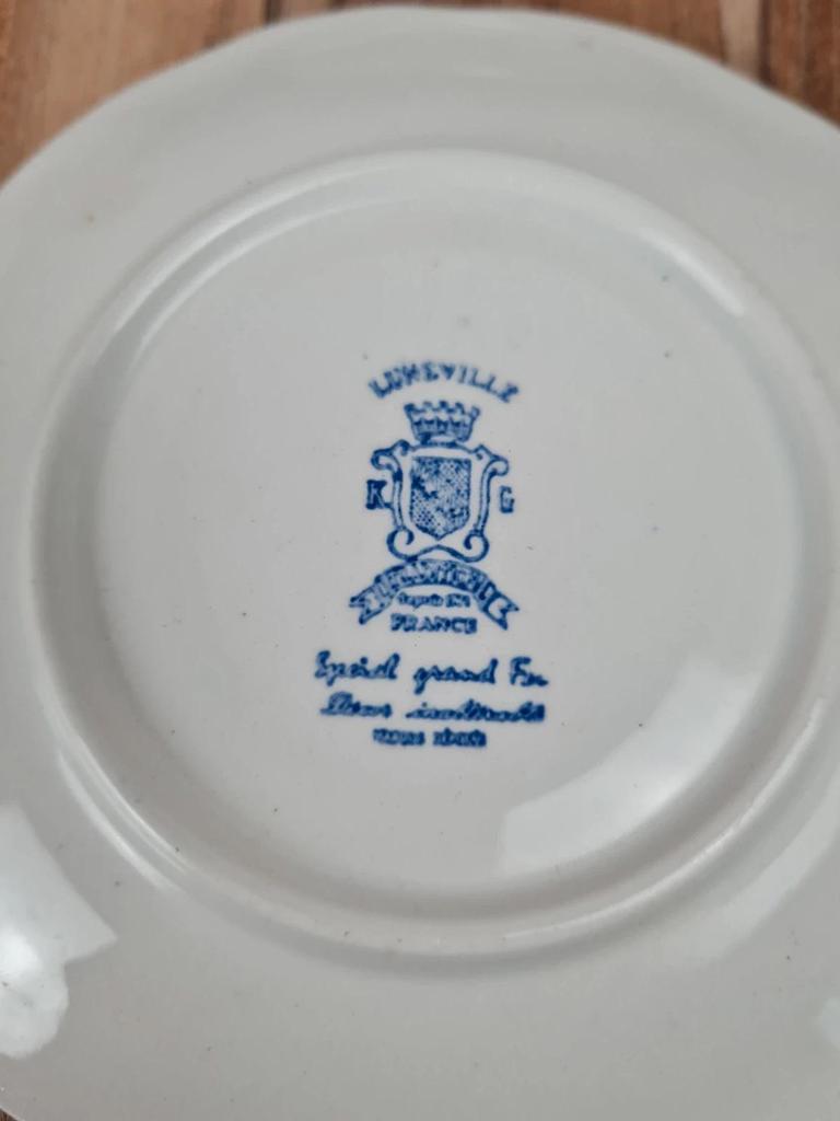 Service à café Kg Lunéville, modèle « Toile de Jouy » Grand Feu