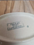 Ravier ancien Sarreguemines modèle Pallas – Terre de fer vert