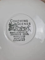 Lot de 7 sous-tasses Johnson Bros Coaching Scenes 🐎💙