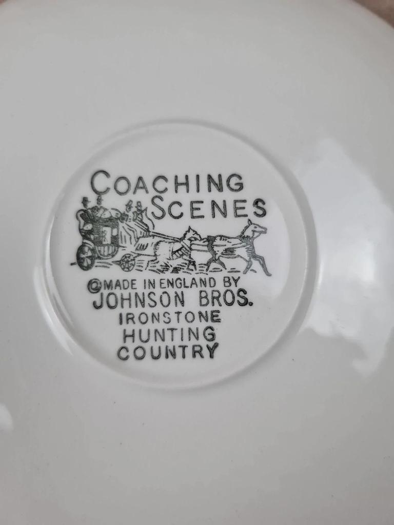 Lot de 7 sous-tasses Johnson Bros Coaching Scenes 🐎💙