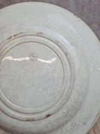 Assiette ancienne décor chardon bleu – esprit Terre de fer 🌿