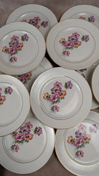 Lot de 16 assiettes plates Trieste – Moulin des Loups