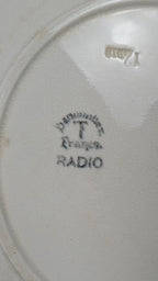 Lot de 4 assiettes Badonvillers France – modèle Radio