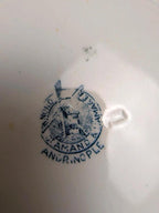 Lot de 5 assiettes plates Terre de Fer St Amand modèle Andrinople