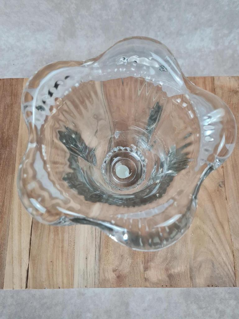 Vase en cristal épais, style Daum / Vsl