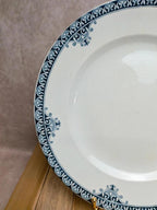 Plat rond Terre de Fer St Amand modèle Andrinople