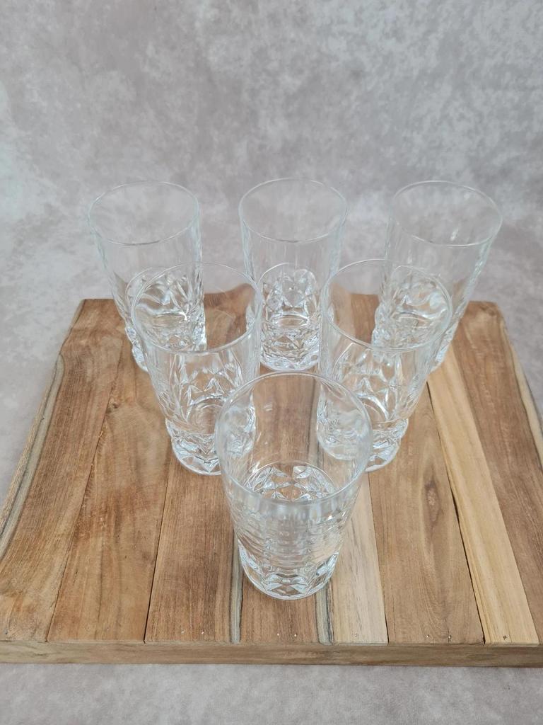 Lot de 6 verres Cristal d’arques – modèle Sully – hauteur 14 cm 🌿