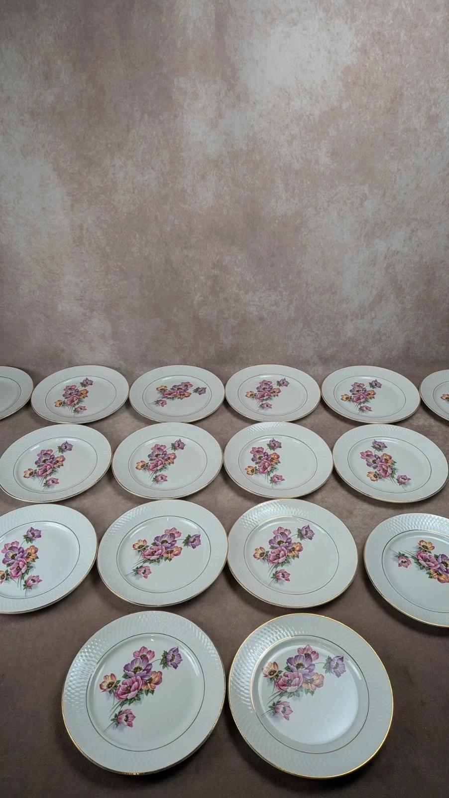 Lot de 16 assiettes plates Trieste – Moulin des Loups