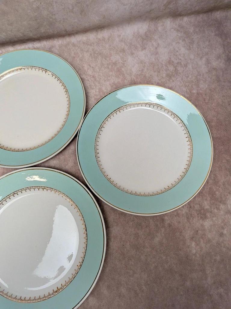 Lot de 8 assiettes plates Lunéville modèle Senlis